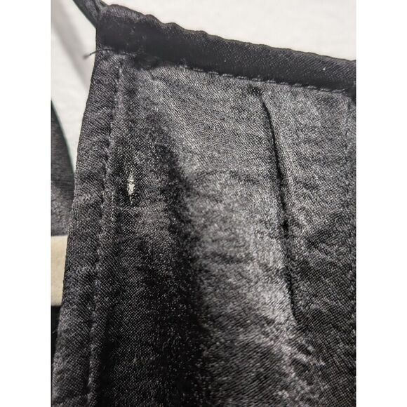 New! Steve Madden Crinkle Satin Sleeveless Cowl Neck Cargo Jumpsuit, M - Picture 13 of 16